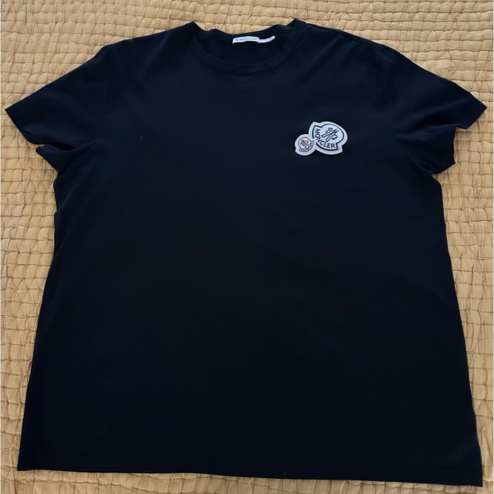 Moncler Double Logo Cotton Jersey T-Shirt